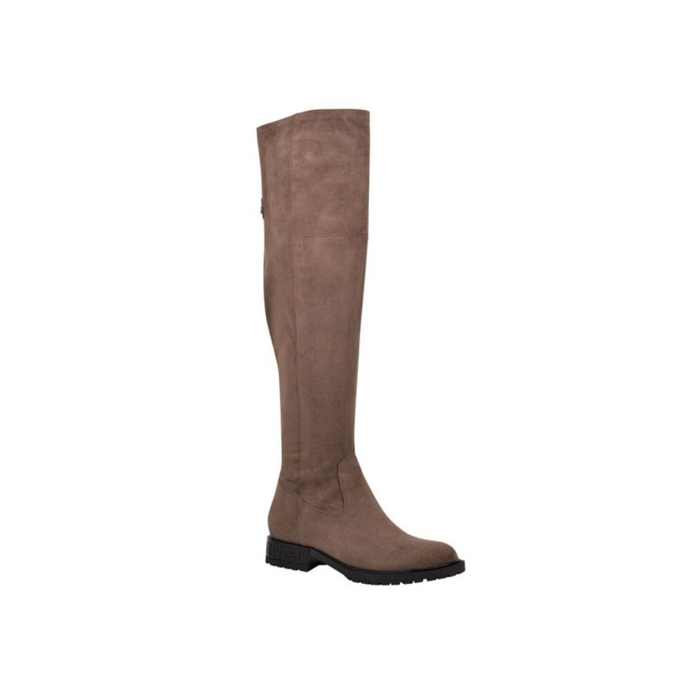 GUESS Womens Brown Cushioned Raniele Round Toe Block Heel Zip-Up Boots Shoes 11